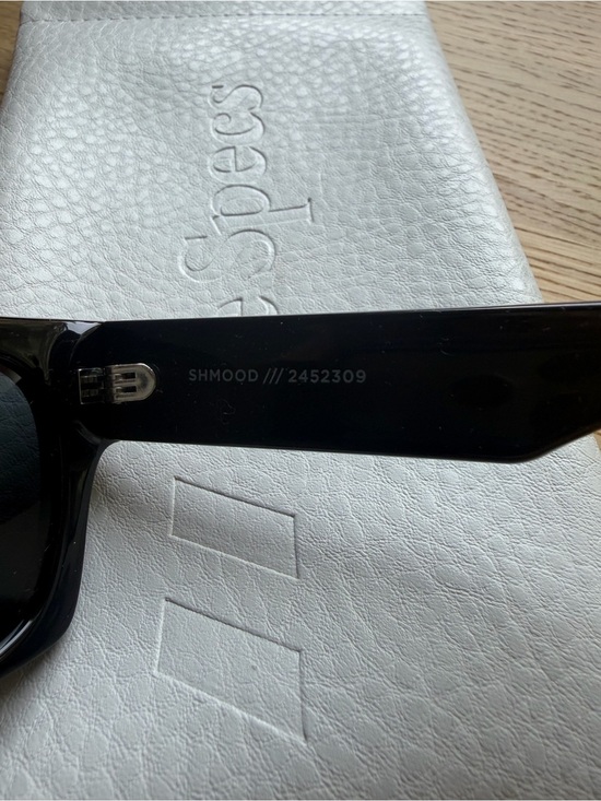 Le Specs SHMOOD Black Smoke Mono Rectangle Sunglasses